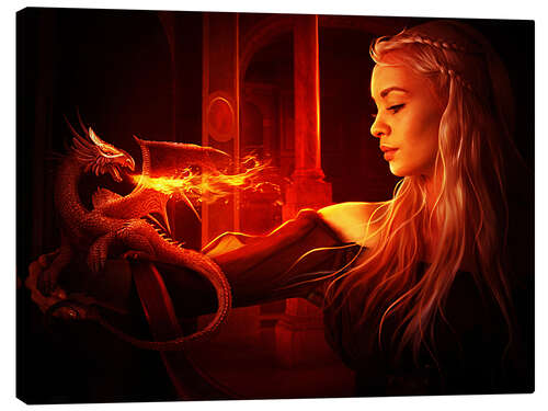 Canvas print Mother of dragons