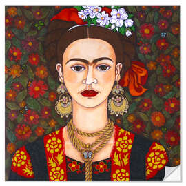 Wall sticker Frida Kahlo folklore