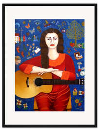 Gerahmter Kunstdruck Violeta Parra - Dank dem Leben