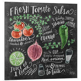 Magnettafel Tomatensalsa Rezept (Englisch)