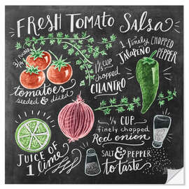 Wall sticker Tomato salsa recipe