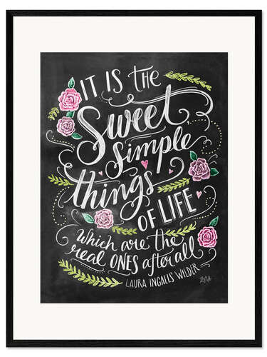 Framed art print The Sweet Simple Things