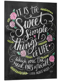 Magnettafel Die kleinen Dinge im Leben (Englisch)