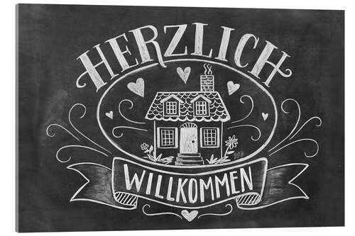 Acrylglas print Welcome