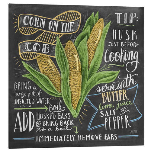 Akrylglastavla Corn on the cob