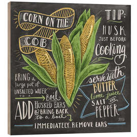 Tableau en bois Corn on the cob - Lily &amp; Val