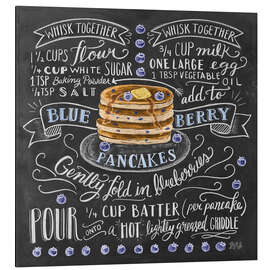 Magnettafel Blaubeer-Pancakes Rezept (Englisch)