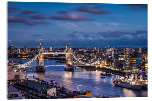 Tableau en verre acrylique Tower Bridge, Tamise, Londres