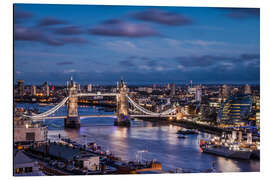 Aluminium print Tower Bridge London Thames