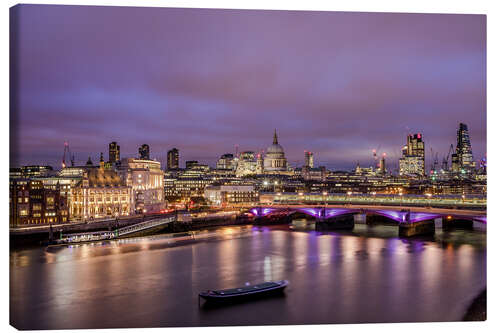 Tableau sur toile London Skyline Night