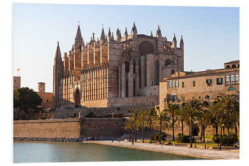 Foam board print Mallorca Cathedral