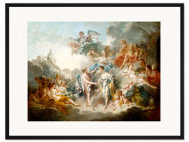 Gerahmter Kunstdruck Amor und Psyche feiern Hochzeit