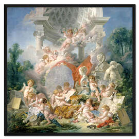 Gerahmter Kunstdruck Die Künste, 1761