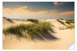 Naklejka na ścianę Golden dunes seascape