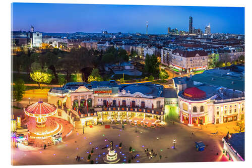 Stampa su vetro acrilico View from the Vienna Giant Ferris Wheel on the Prater