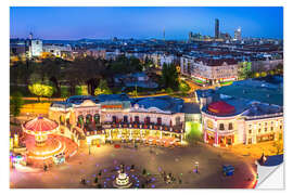 Naklejka na ścianę View from the Vienna Giant Ferris Wheel on the Prater