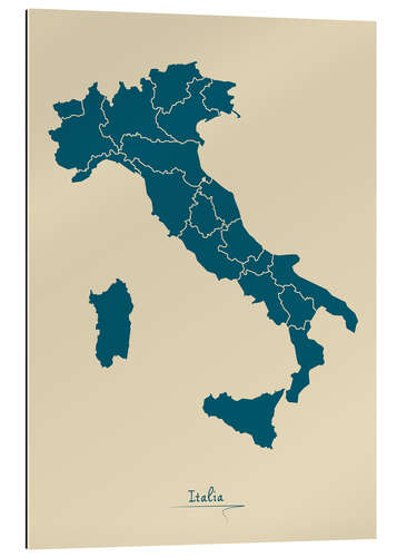 Gallery print Map of Italy