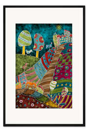 Gerahmter Kunstdruck Ausflug aufs Land