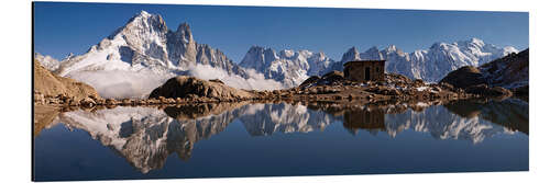 Tableau en aluminium Mont Blanc dans les Alpes