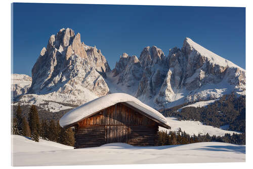 Akrylglastavla Alps - Dolomites - Seiser Alm