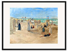 Gerahmter Kunstdruck Am Strand von Noordwijk