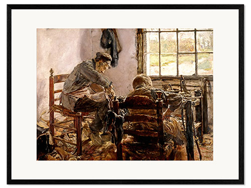 Framed art print Shoemaker's Workshop