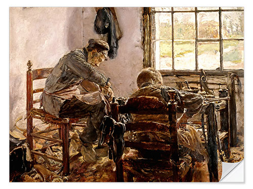 Naklejka na ścianę Shoemaker's Workshop