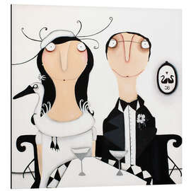 Magnettafel Frau Cuje-Bartsch mit Herrn Bartsch