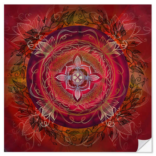 Naklejka na ścianę Root chakra