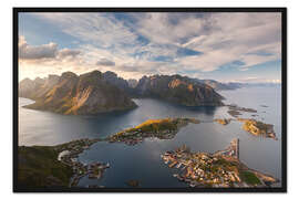 Gerahmter Kunstdruck Norwegen - Lofoten - Reine