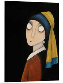 Magnettafel Das Mädchen Amalia Bärnwick mit gestohlenem Perlenohrring