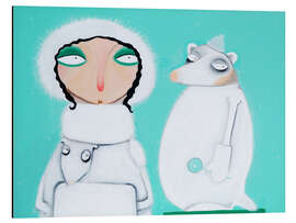 Magnettafel Bei Agniezka-Chloé Wondracek steppt oft der Eisbär