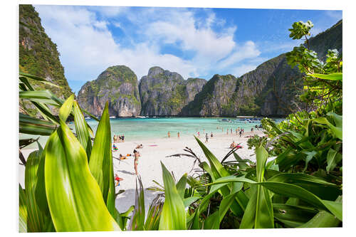 Foam board print Famous Maya bay beach, Ko Phi Phi, Thailand