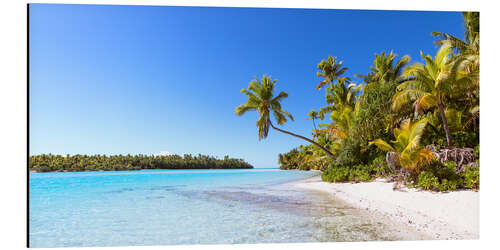 Aluminium print Beach on One Foot Island