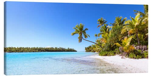 Canvas print Beach on One Foot Island