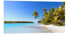 Foam board print Beach on One Foot Island