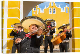 Lienzo Mexican Mariachi musicians with sombrero, Mexico