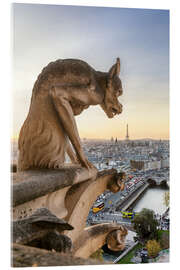Acrylglasbild Wasserspeier der Kathedrale Notre-Dame de Paris - Matteo Colombo