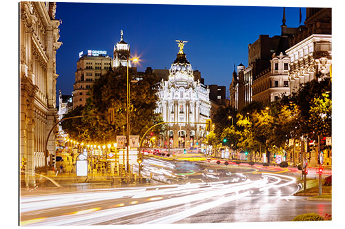 Gallery Print Madrid Stadt bei Nacht