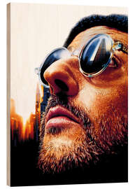 Print på træ Jean Reno i Léon
