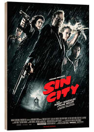 Wood print Sin City