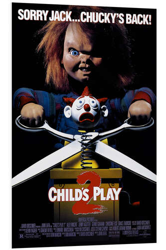 Hartschaumbild Chucky 2 – Die Mörderpuppe ist wieder da (englisch)