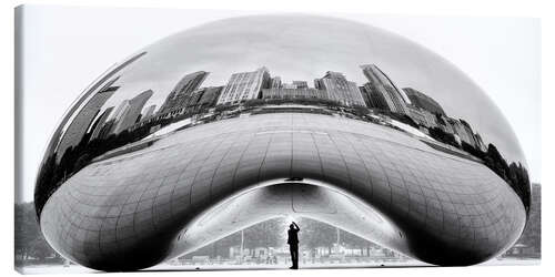 Canvastavla The Bean, Cloud Gate Selfie