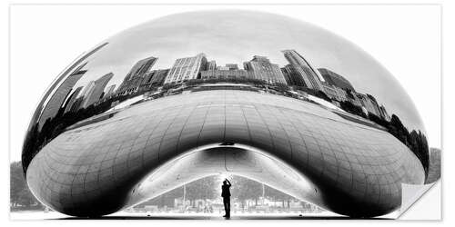 Wall sticker The Bean, Cloud Gate Selfie