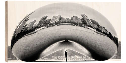 Puutaulu The Bean, Cloud Gate Selfie
