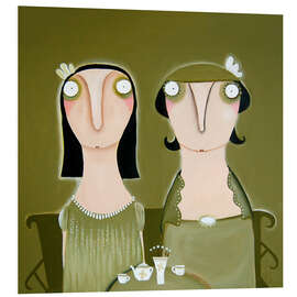 Foam board print Mrs Sturm-Barzen and Me Having Coffee