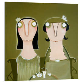 Magnettafel Frau Sturm-Barzen und ich beim Kaffee