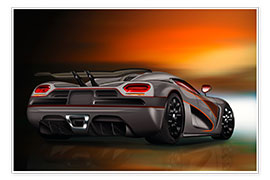 Poster Luxury sports car