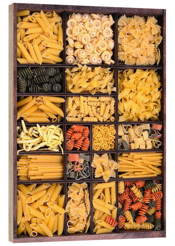 Obraz na drewnie Pasta forms