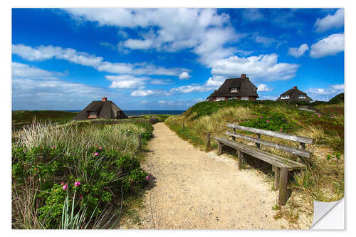 Naklejka na ścianę Sylt dunes and sea